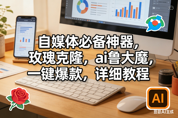 （17886期）玫瑰克隆软件，ai鲁大魔工具，自媒体必备神器，一键爆款，详细教程。-51云资源