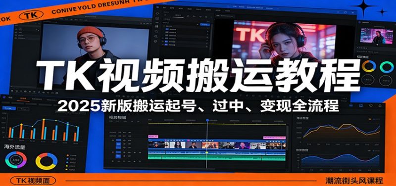 TK视频搬运教程：2025新版搬运起号、过中、变现全流程-51云资源