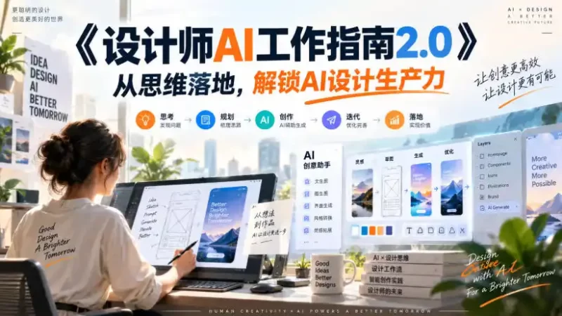 《设计师AI工作指南2.0》从思维落地-无水印,解锁AI设计生产力-51云资源
