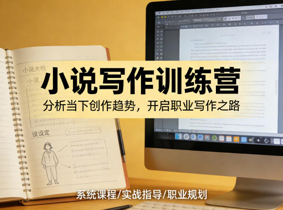 小说加写作训练营，带你分析如何在当下脱颖而出，开启你的职业创作之路-51云资源