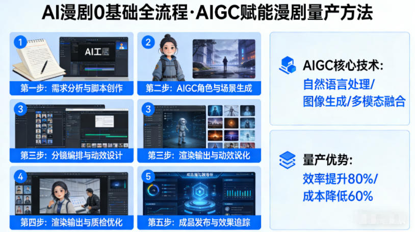 AI漫剧0基础全流程，快速掌握AIGC赋能的漫剧量产方法-51云资源
