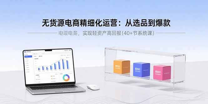 (15896期)无货源电商精细化运营:从选品到爆款,实现轻资产高回报(40 节系统课)