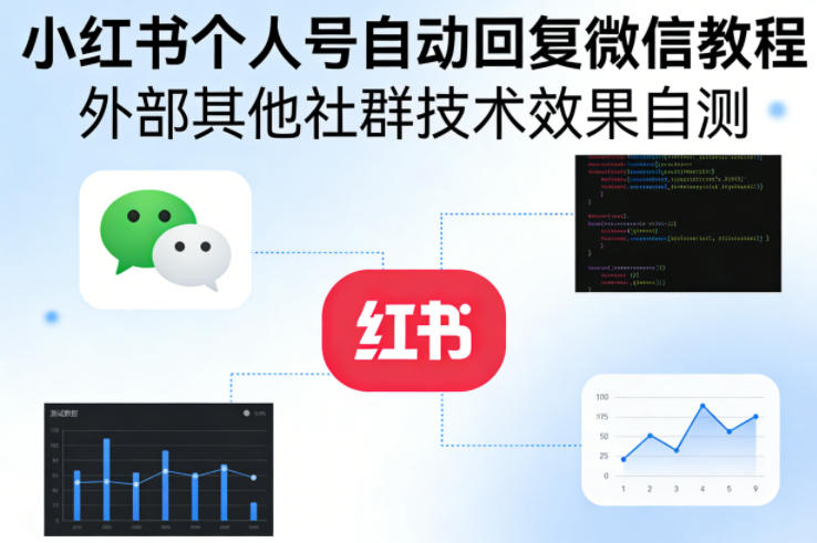 小红书个人号自动回复微信教程,外部其他社群技术,效果自测-51云资源