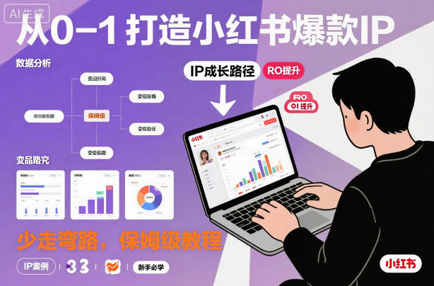 从0-1如何打造一个小红书爆款IP，少走弯路，保姆级教程-51云资源