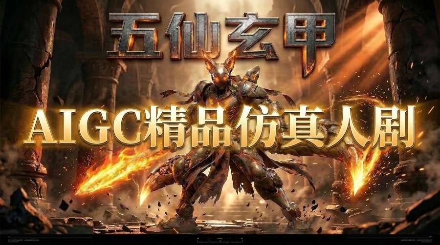 AIGC精品仿真人短剧教学，以五仙玄甲风为例展示保姆级实操教学-51云资源