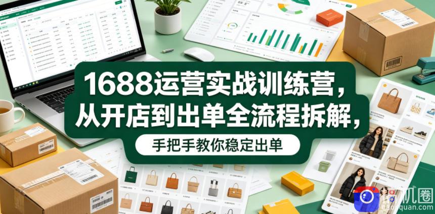 1688运营实战训练营，从开店到出单全流程拆解，手把手教你稳定出单(更新0620)-51云资源