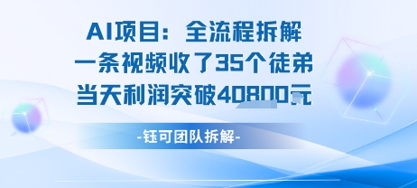 AI收徒变现闭环：一条视频收35人，日入1k (附完整SOP)-51云资源