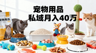 月变现40个！宠物用品私域运营的精准掘金之道玩法-51云资源