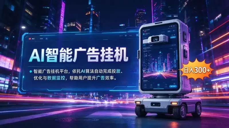 AI 智能广告挂机|AI 自动运行,轻松托管广告任务-51云资源