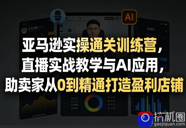 亚马逊实操通关训练营，直播实战教学与AI应用，助卖家从0到精通打造盈利店铺(更新6月18日)-51云资源