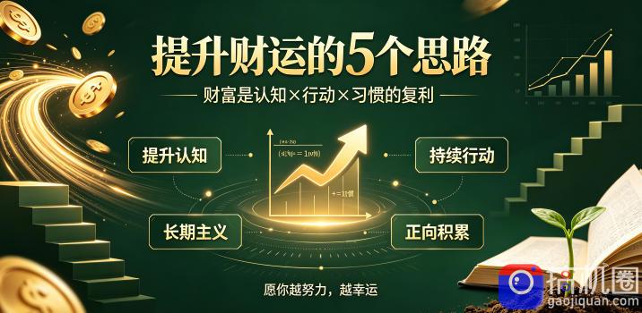 付费文章:提升财运的5个思路——财富是认知x行动x习惯的复利,愿你越努力,越幸运-51云资源