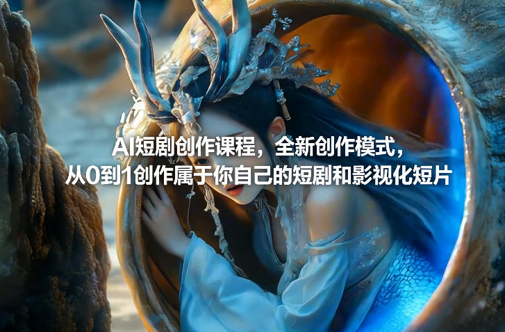 AI短剧创作课程，全新创作模式，从0到1创作属于你自己的短剧和影视化短片-51云资源