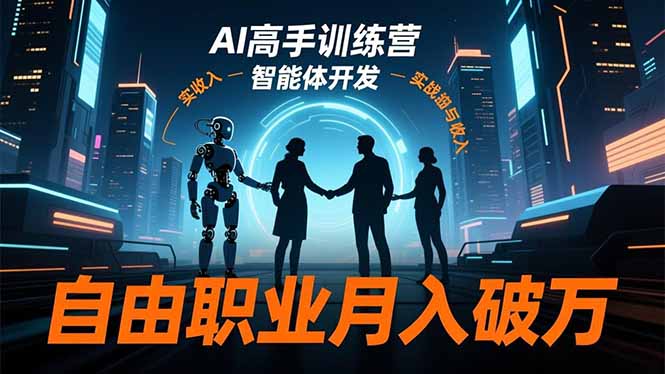 AI高手训练营3.0,ChatGPT,Midjourney,智能体开发,自由职业月入破万-51云资源