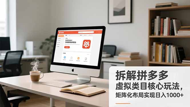 拆解拼多多虚拟类目核心玩法，矩阵化布局实现日入1000-51云资源