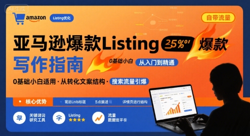 亚马逊爆款Listing写作方法,亚马逊0基础小白也能写爆款自带流量的Listing-51云资源