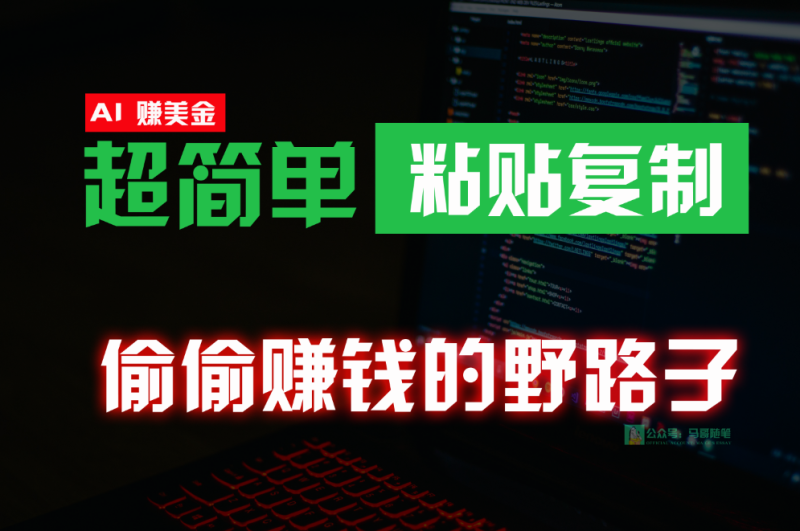 偷偷赚钱野路子，0成本海外淘金，无脑粘贴复制，稳定且超简单，适合副业兼职-51云资源
