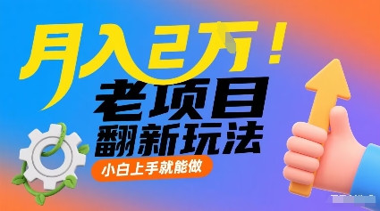 月入2W！老项目翻新玩法，小白上手就能做，非常容易上手-51云资源