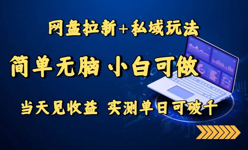 (15744期)网盘拉新 私域玩法,简单无脑,小白可做,当天见收益,实测单日可破千-51云资源