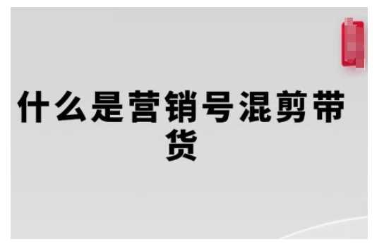 营销号混剪带货，从内容创作到流量变现的全流程，教你用营销号形式做混剪带货-51云资源