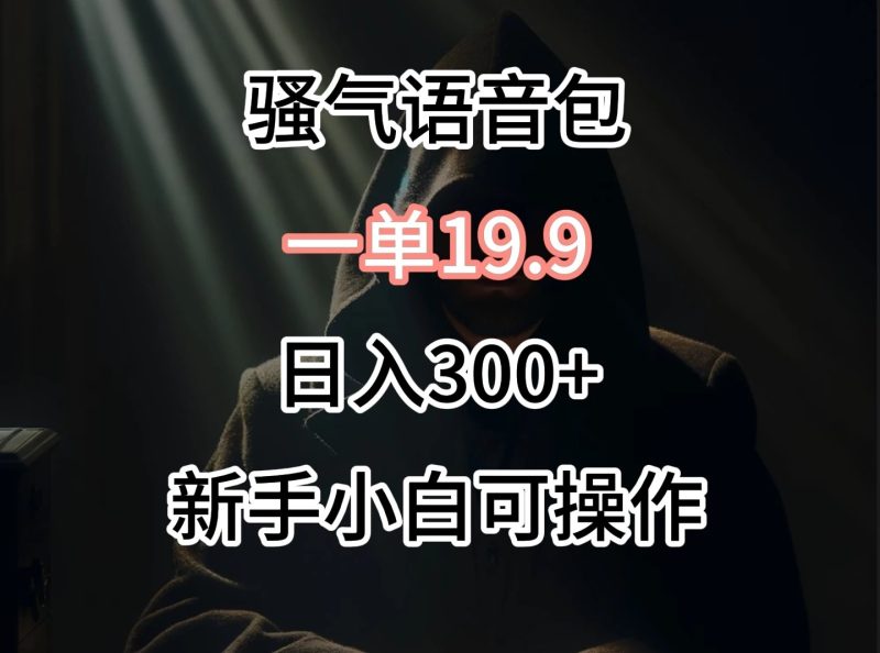 0成本出售骚气语音包，一单19.9，很容易成交！-51云资源
