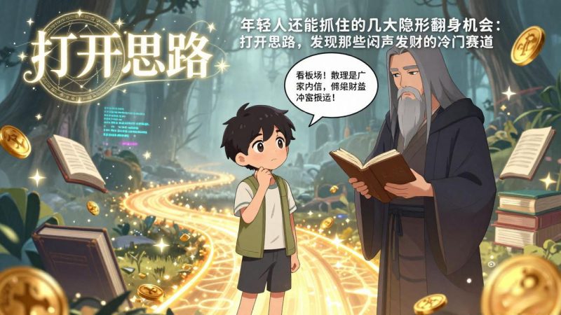 付费文1 2:年轻人还能抓住的几大隐形翻身机会:打开思路,发现那些闷声发财的冷门赛道-51云资源