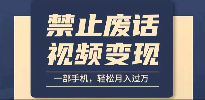 6月最新中视频禁止废话系列视频制作教程，全新蓝海玩法-51云资源