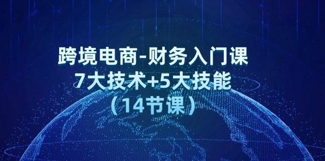 （12047期）跨境电商-财务入门课：7大技术 5大技能（14节课）-51云资源