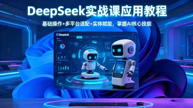 （16391期）DeepSeek实战课应用教程、基础操作 多平台适配 实体赋能，掌握AI核心技能-51云资源