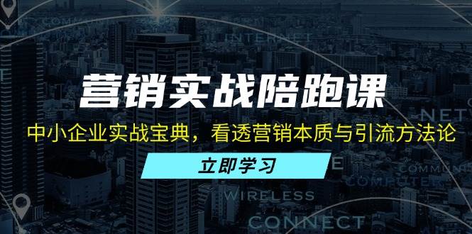 (13146期)营销实战陪跑课:中小企业实战宝典,看透营销本质与引流方法论