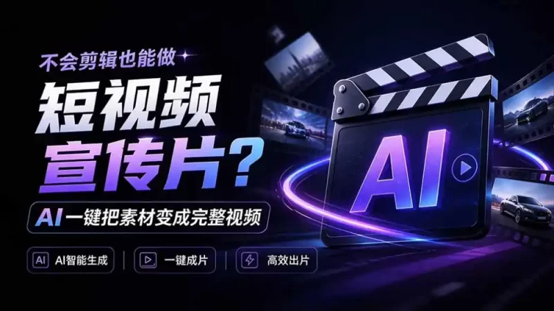 我跪下来了！不会剪辑也能做短视频宣传片？ AI 一键把素材变成完整视频，真是神奇，OpenFilm 超省事-51云资源