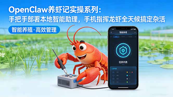 OpenClaw养虾记实操系列：手把手部署本地智能助理，手机指挥龙虾全天候搞定杂活-51云资源