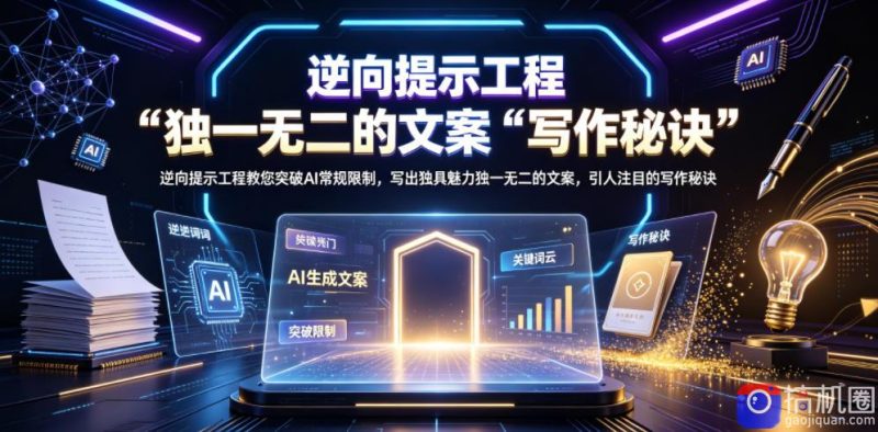 逆向提示工程教您突破AI常规限制,写出独具魅力独一无二的文案,引人注目的写作秘诀【原创双语字幕】-51云资源