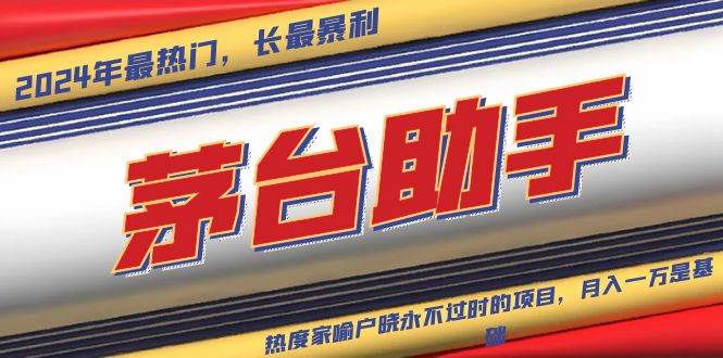 （13320期）魔法贵州茅台代理，永不淘汰的项目，抛开传统玩法，使用科技，命中率极…-51云资源