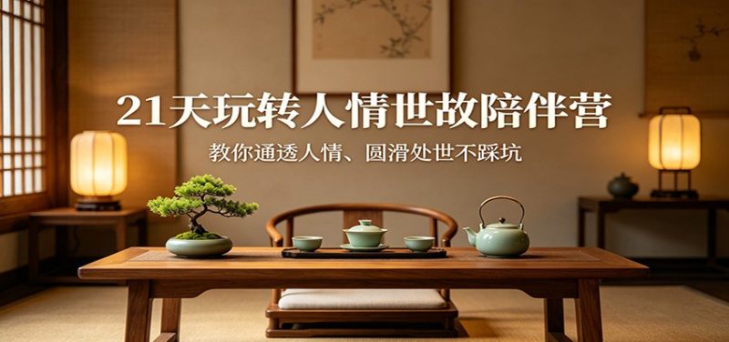 21天玩转人情世故陪伴营:教你通透人情、圆滑处世不踩坑-51云资源