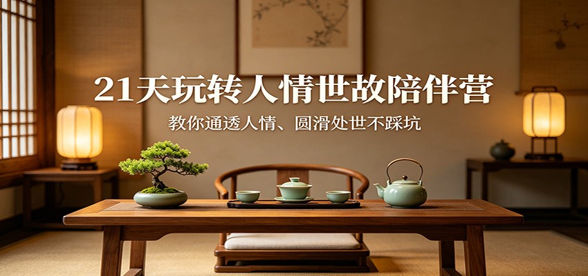 21天玩转人情世故陪伴营:教你通透人情、圆滑处世不踩坑-51云资源