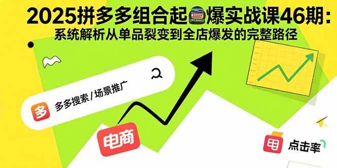 （15816期）2025拼多多组合起爆实战课46期：系统解析从单品裂变到全店爆发的完整路径-51云资源