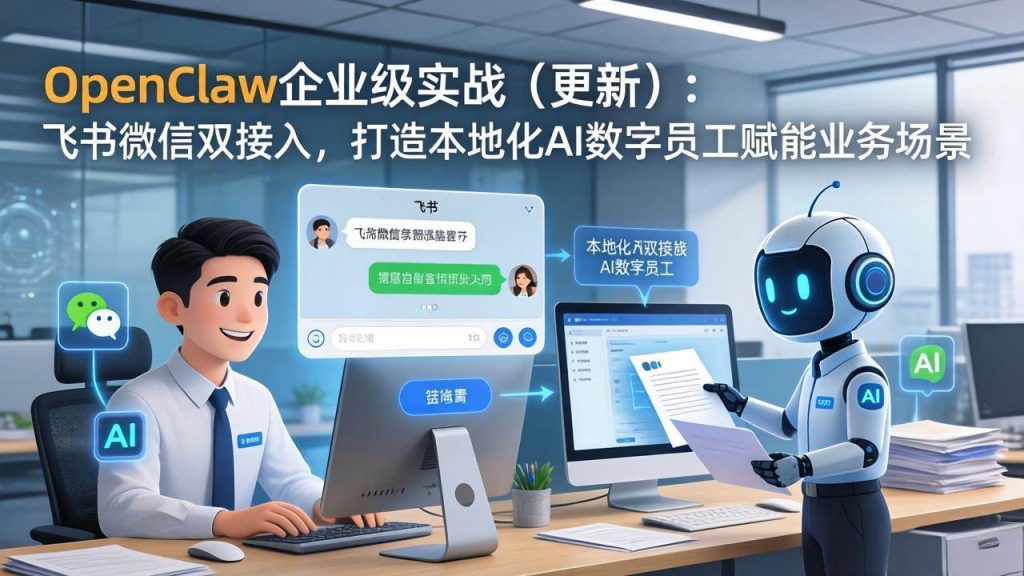 （17819期）OpenClaw企业级实战（更新）：飞书微信双接入，打造本地化AI数字员工赋能业务场景-51云资源