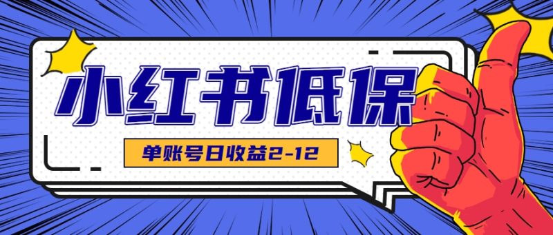 适合空闲时间操作的小红书低保项目，小红薯发布笔记，单个账号每天可获得2-12元左右-51云资源