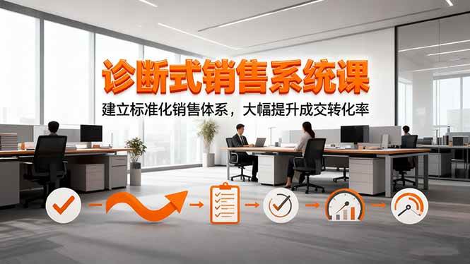 （16435期）诊断式销售系统课，建立标准化销售体系，大幅提升成交转化率-51云资源