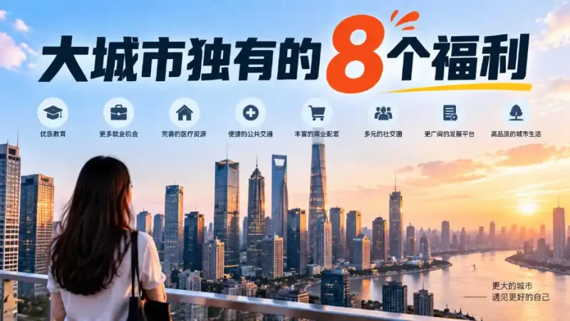 某公众号付费文章:大城市独有的8个福利-51云资源