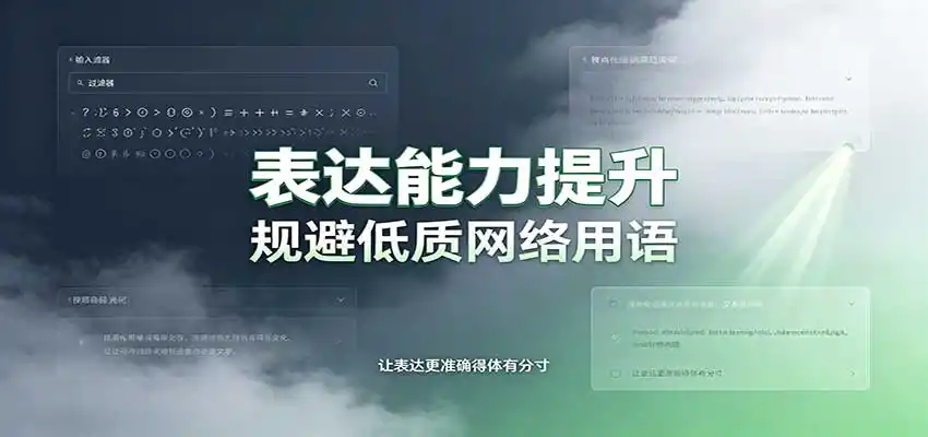 表达能力提升：语言塑造思想逻辑，规避低质网络用语，强化心智感知-51云资源