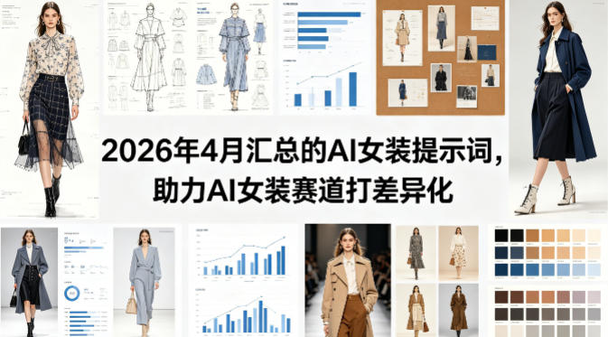 2026年4月汇总的AI女装提示词，助力AI女装赛道打差异化-51云资源