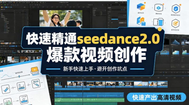 快速精通seedance2.0爆款视频创作,快速产出高清视频,避开大量创作坑点,新手也能快速上手-51云资源