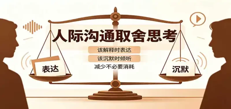 人际沟通取舍思考：分清解释与沉默边界，拿捏职场生活沟通分寸减少情绪内耗-51云资源