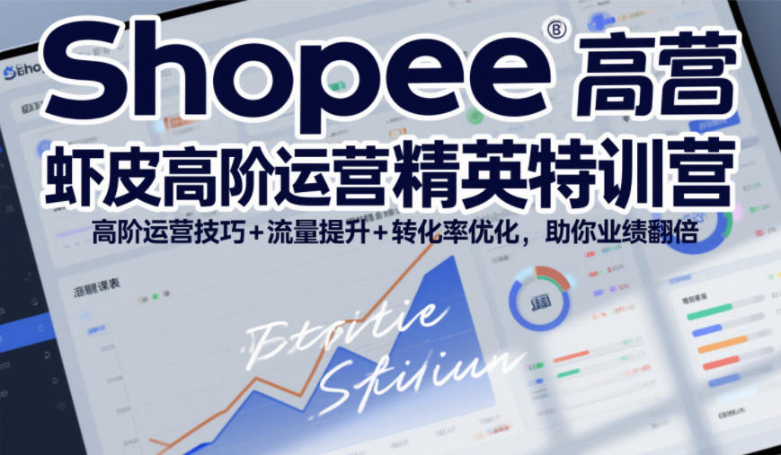 Shopee虾皮高阶运营精英特训营，高阶运营技巧 流量提升 转化率优化，助你业绩翻倍