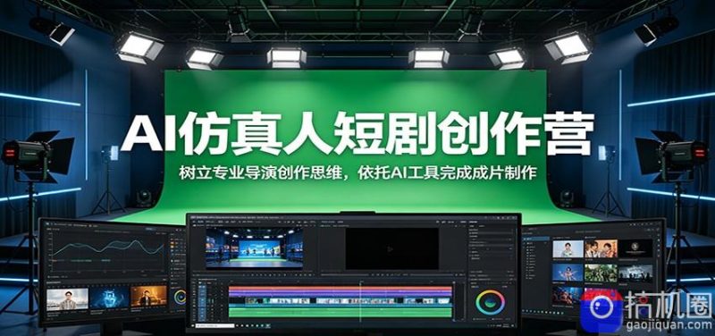 AI仿真人短剧创作营:树立专业导演创作思维,依托AI工具完成成片制作-51云资源
