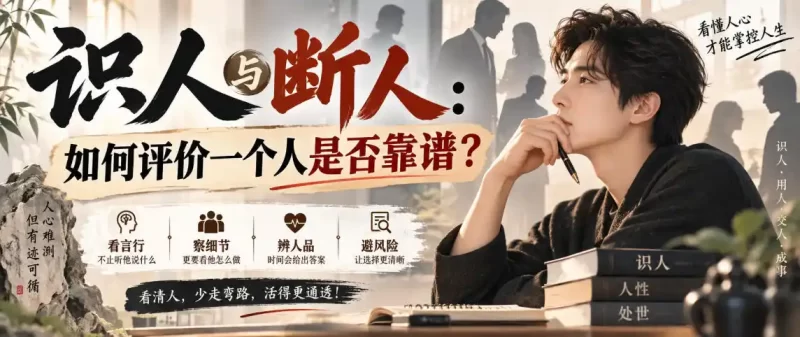 付费文章:识人与断人:如何评价一个人是否靠谱?-51云资源