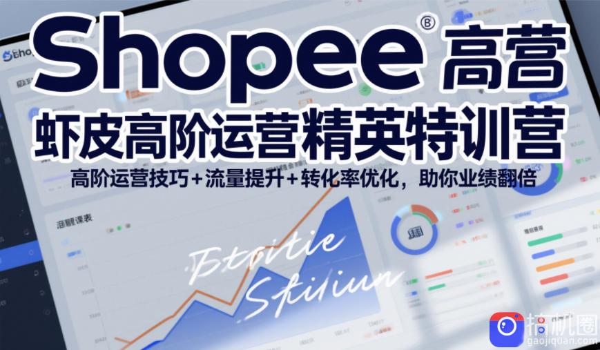 Shopee虾皮高阶运营精英特训营,高阶运营技巧 流量提升 转化率优化,助你业绩翻倍(更新26年7月)
