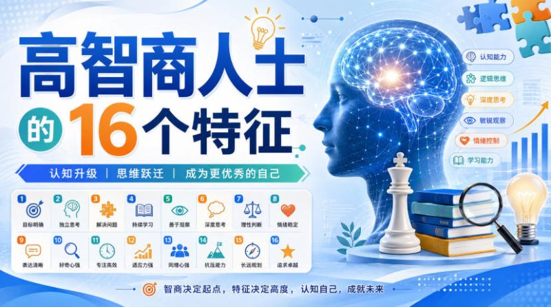 付费文章:高智商人士的16个特征-51云资源