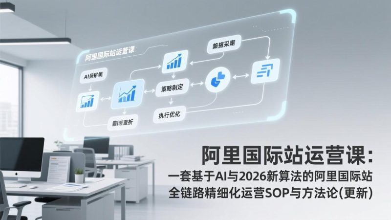 阿里国际站运营课:一套基于AI与2026新算法的阿里国际站全链路精细化运营SOP与方法论(更新-51云资源